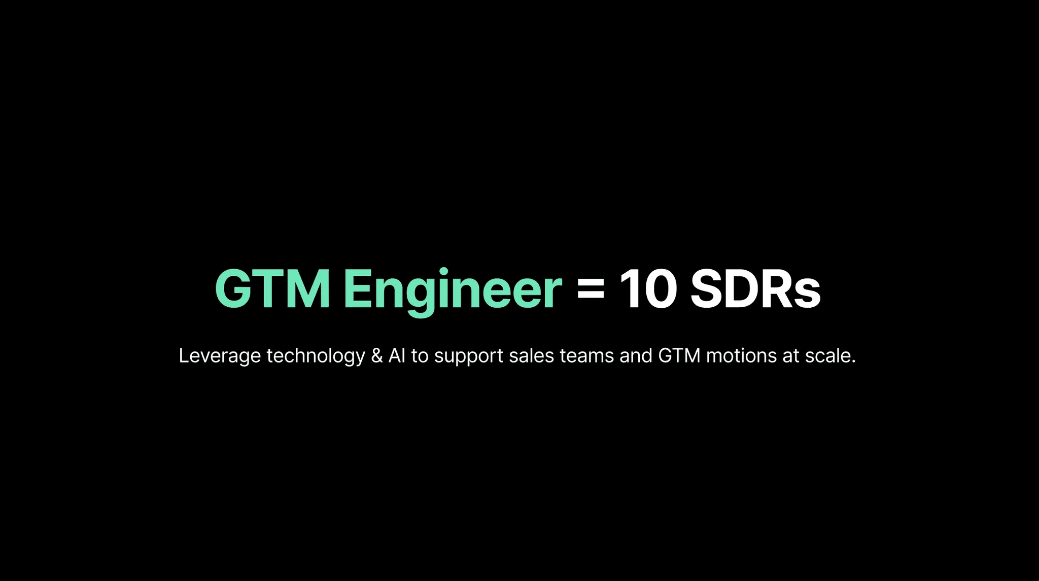 GTM engineering
