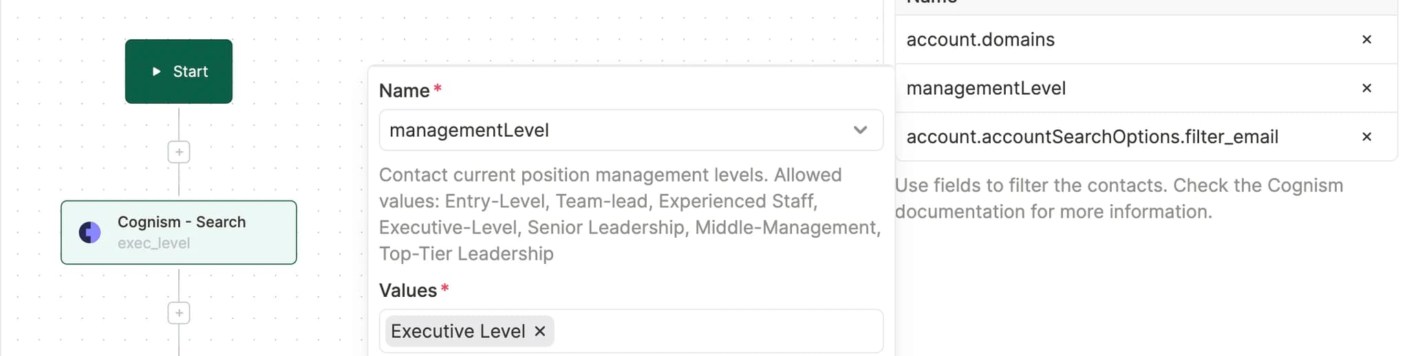 Workflow to retrieve stakeholders from target accounts