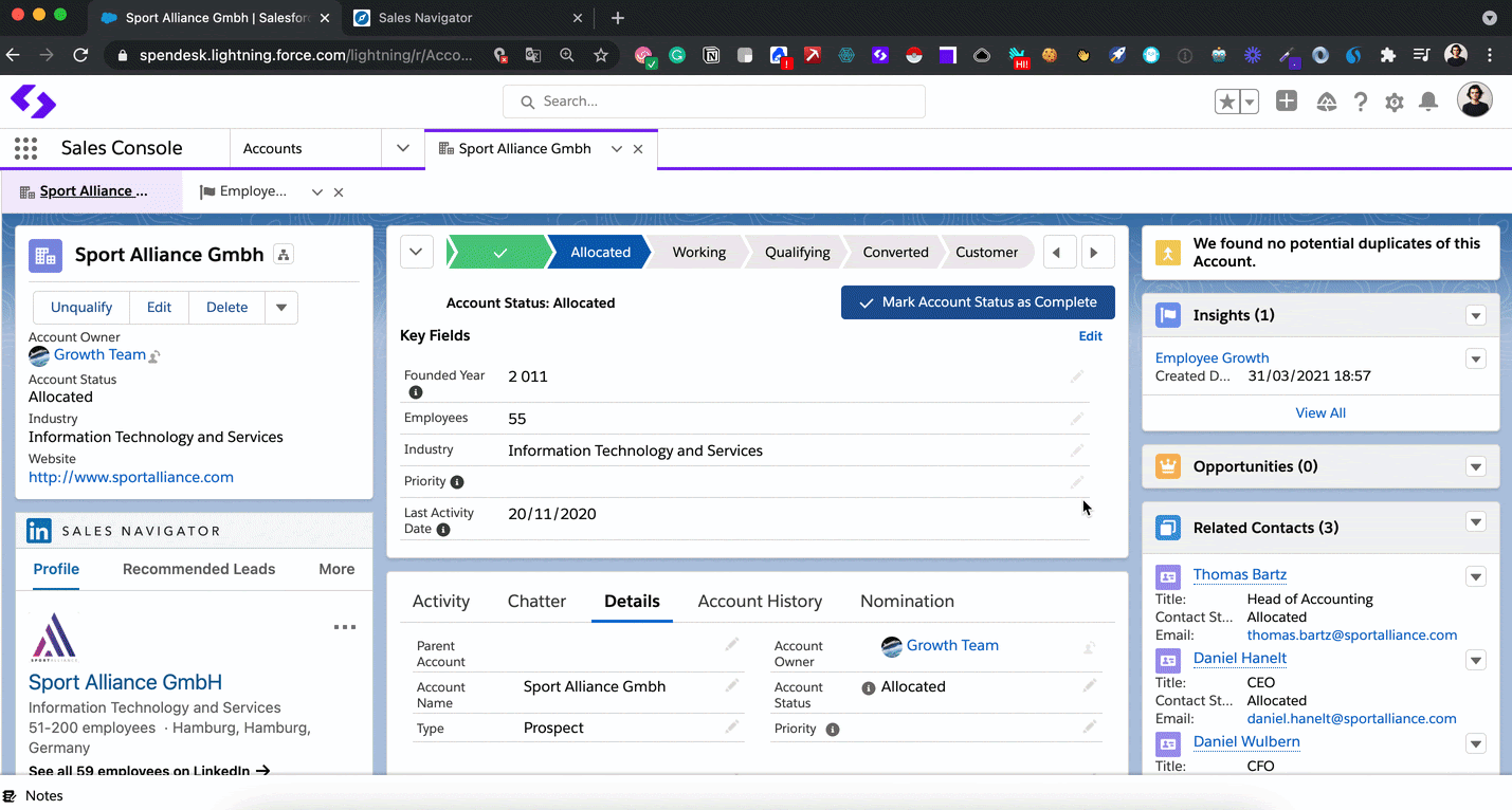 Salesforce custom
Object